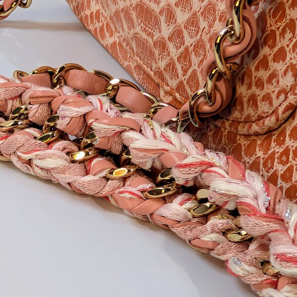 Chanel Salmon Pink Mini Rectangular Classic Flap Bag in Exotic Leather - Picture 16 of 16